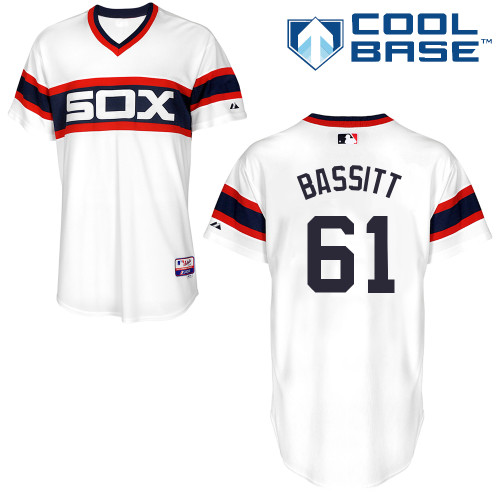 Chris Bassitt #61 Youth Baseball Jersey-Chicago White Sox Authentic Alternate Home MLB Jersey